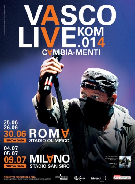 live kom 2014, roma, stadio olimpico, vasco, Vasco Rossi, kick agency