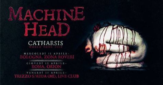 live show per machine head ad orion ciampino